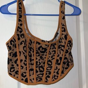 Cheetah Corset Top